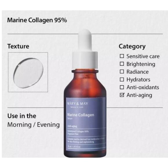 Mary & May‎ Marine Collagen 1 FL Oz - Picture 2 of 5
